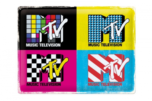 Blechschild "MTV Logo" - 40 x 30cm